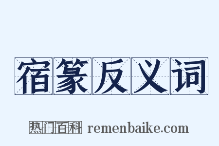宿篆反义词是什么意思的图片